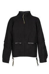 MOTORCYCLE SHIRT JACKET / BLK