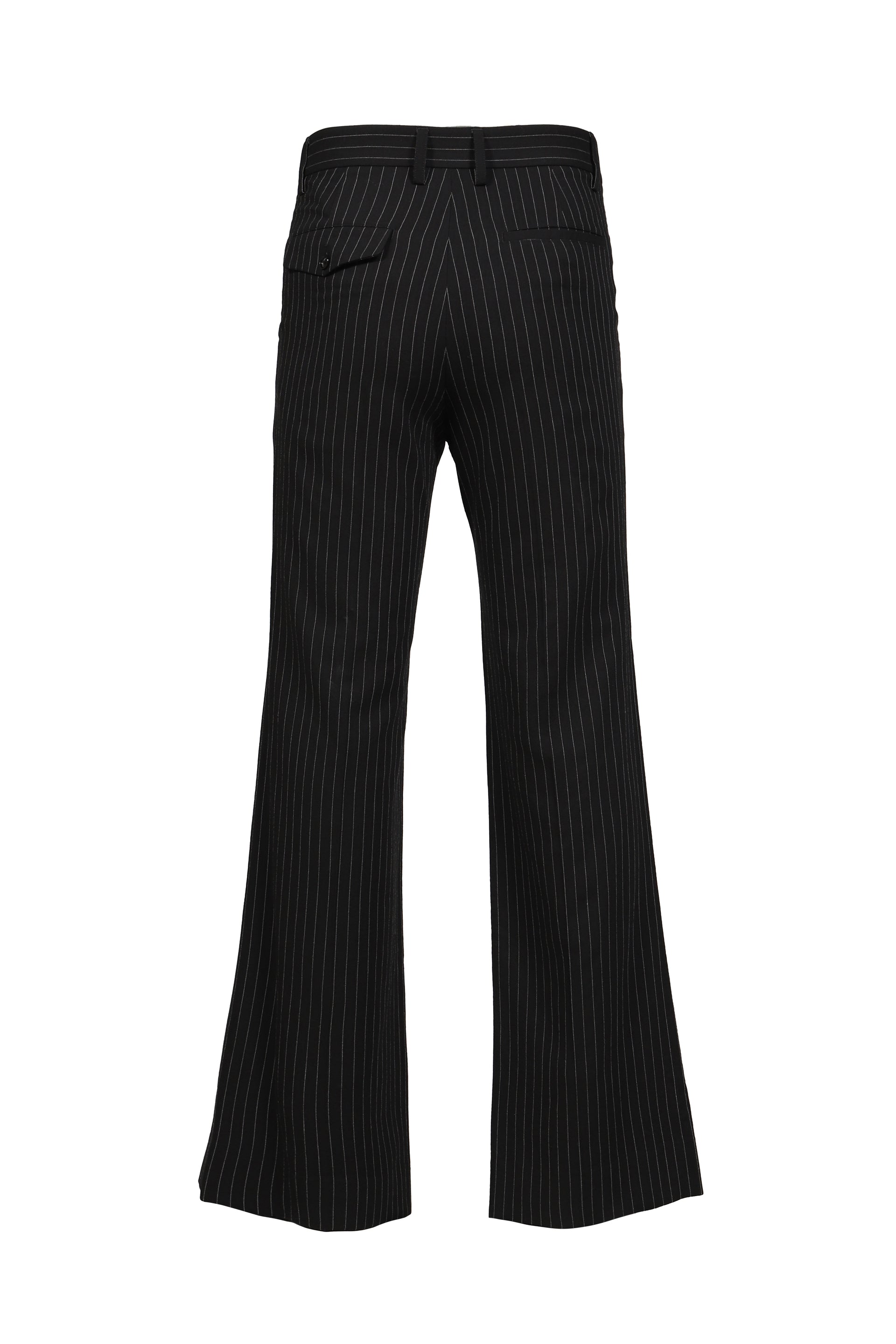 STEFAN FLARED CROPPED TROUSERS / BLK GRY