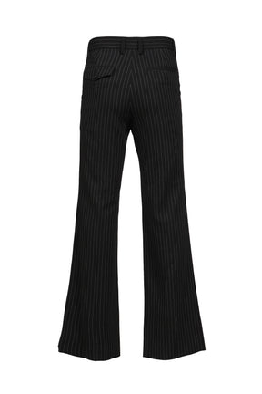 STEFAN FLARED CROPPED TROUSERS / BLK GRY