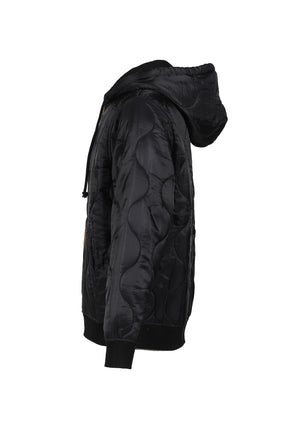 LINER ZIP HOODIE / BLACK 