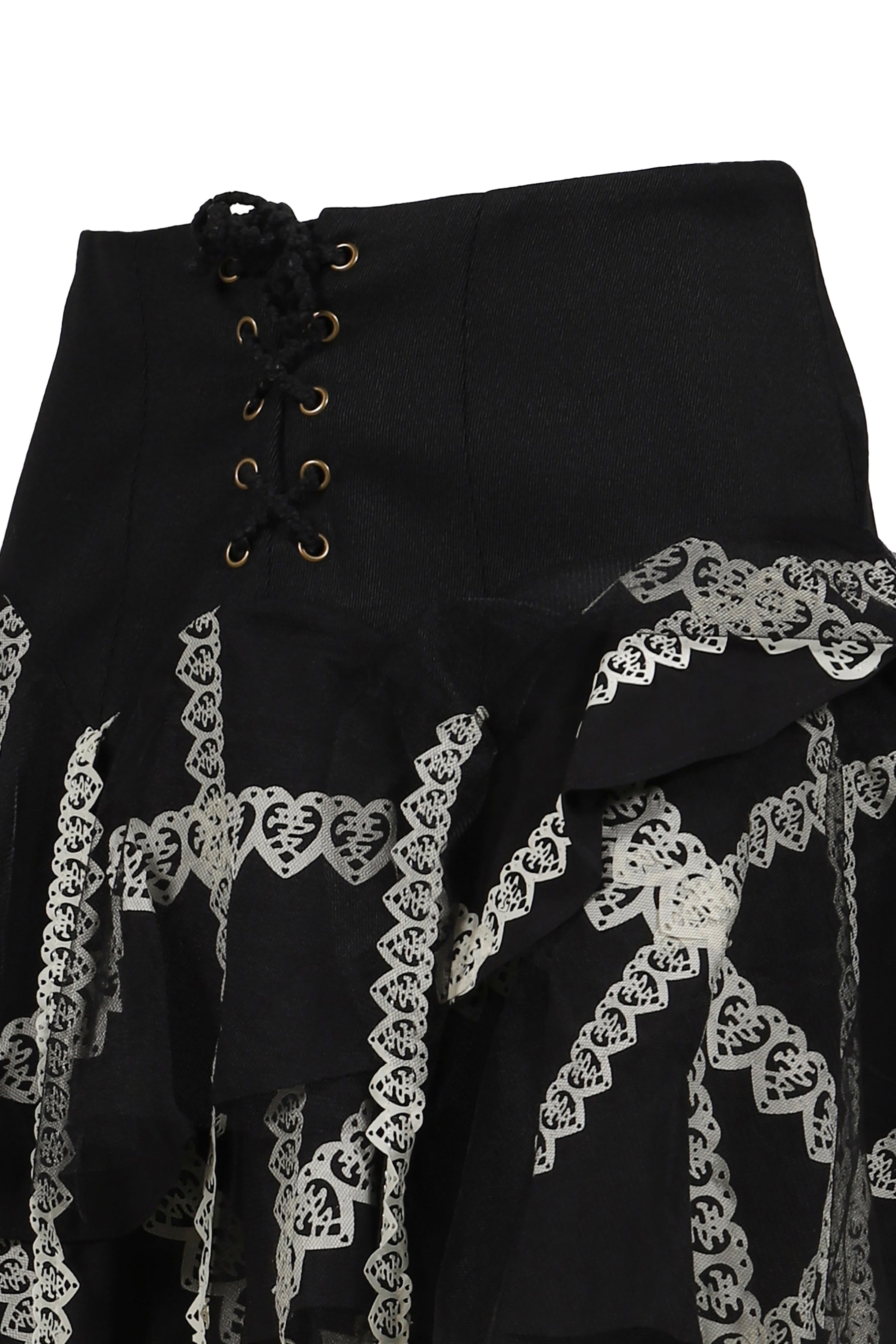 GARTER BELT LASER LOVE MINI SKIRT / BLK