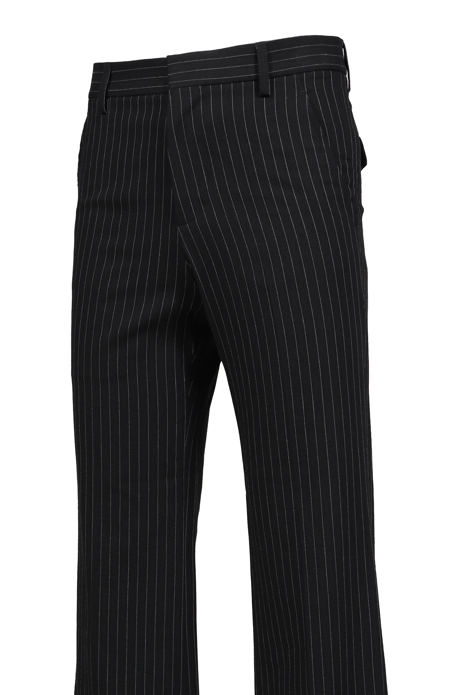 STEFAN FLARED CROPPED TROUSERS / BLK GRY