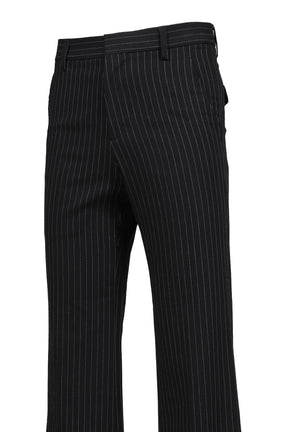 STEFAN FLARED CROPPED TROUSERS / BLK GRY