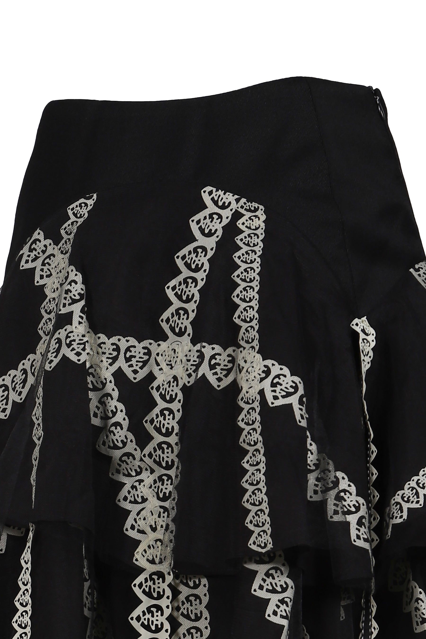 GARTER BELT LASER LOVE MINI SKIRT / BLK