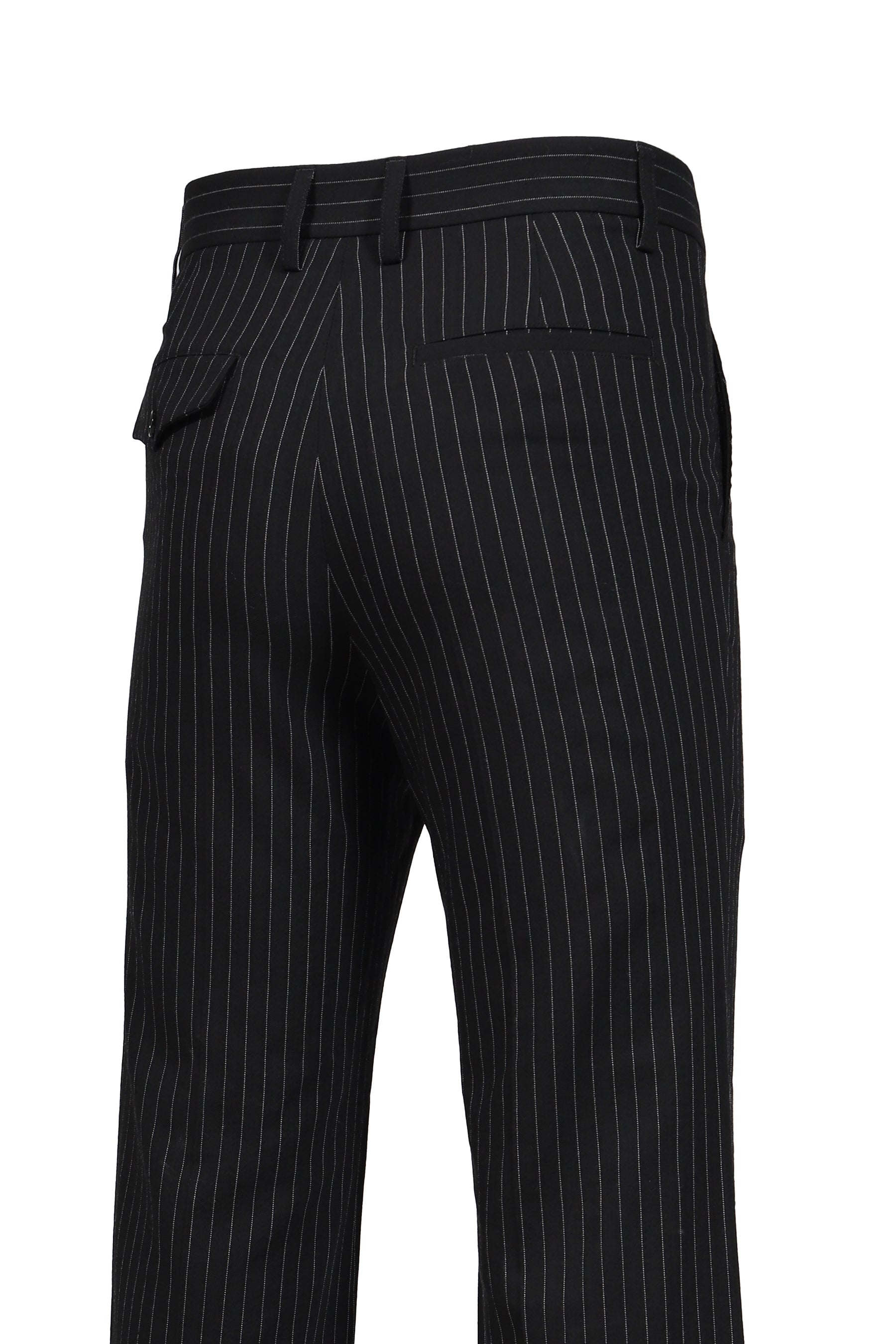 STEFAN FLARED CROPPED TROUSERS / BLK GRY