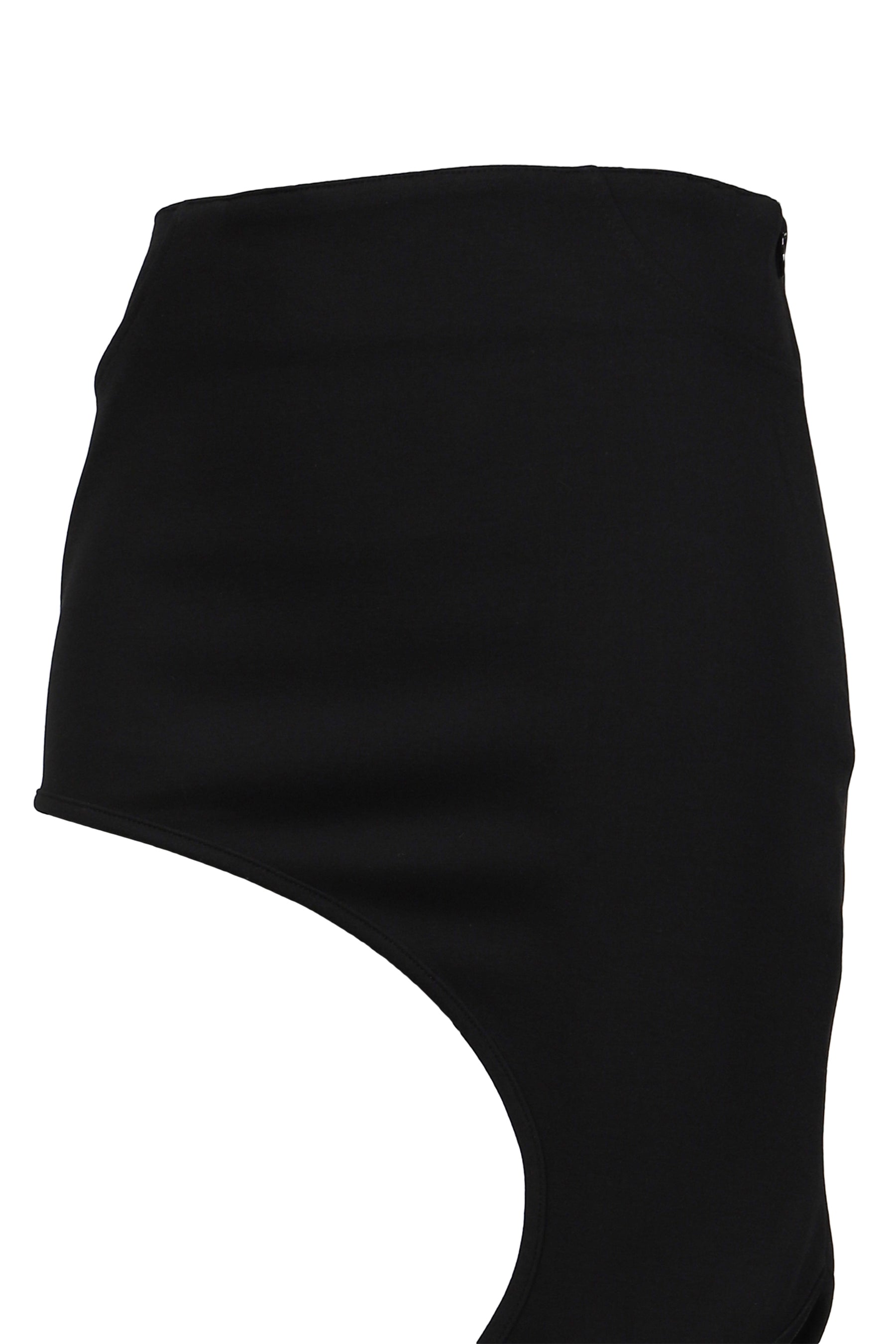 DEEP HOLE LAYERED SKIRT / BLK