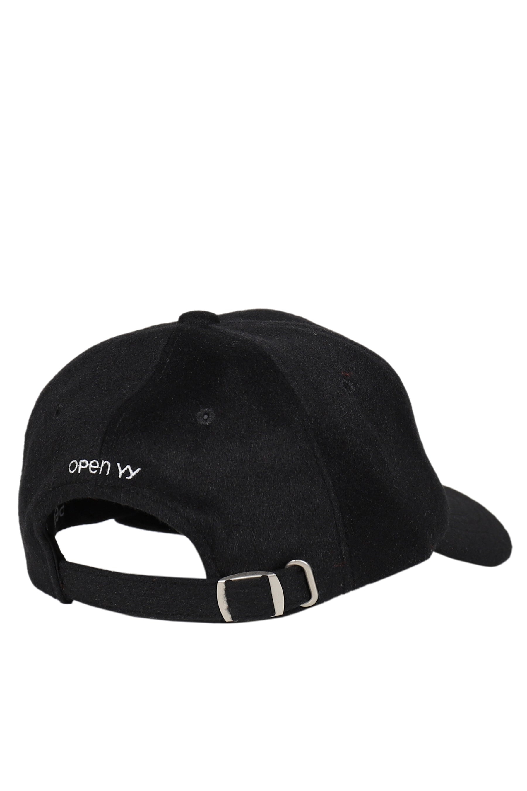 YY WOOL HEART BONE BALL CAP / BLK