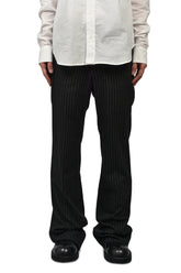 STEFAN FLARED CROPPED TROUSERS / BLK GRY