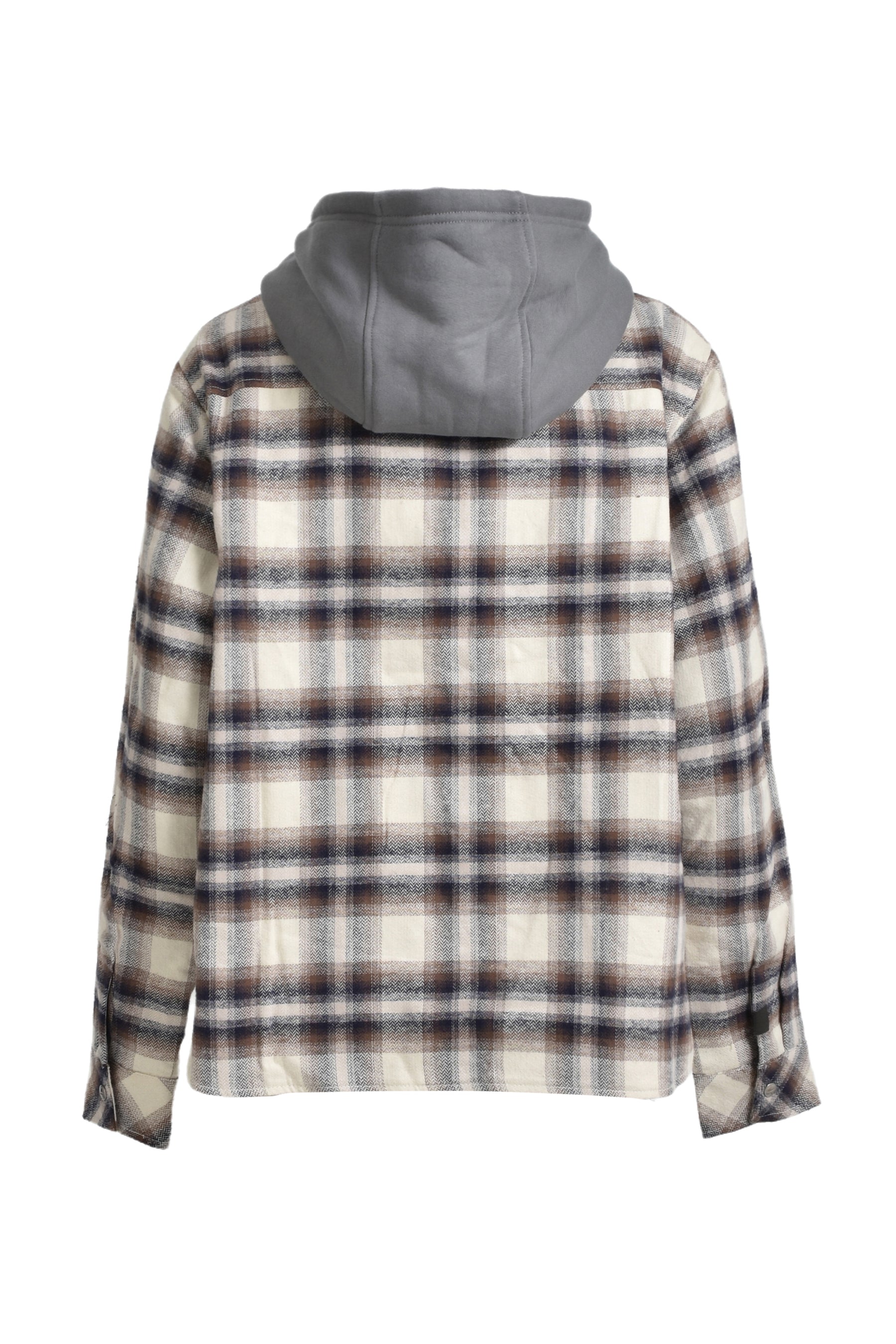 RHUDE HOODED FLANNEL JACKET / MULTI BRW