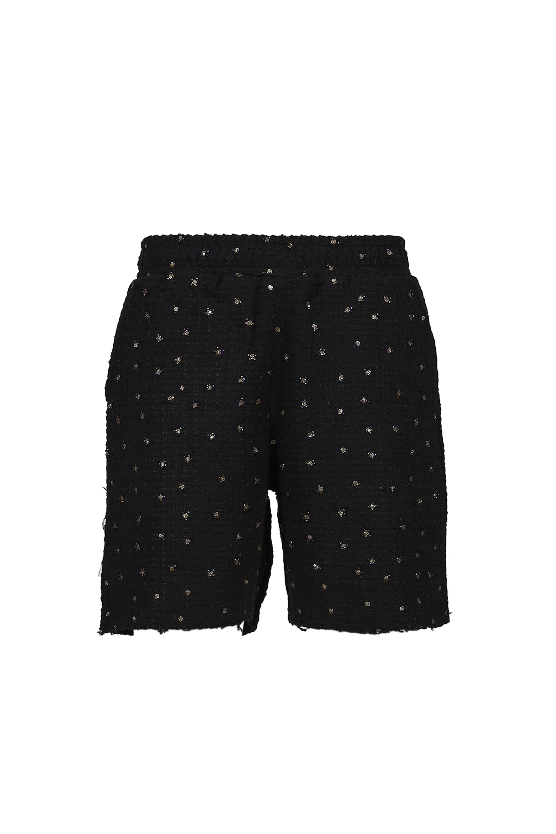 BEADED SHORTS / BLACK 