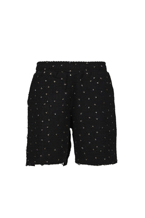 BEADED SHORTS / BLACK 