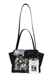 LEATHER "ITA" SHOULDER BAG / BLK