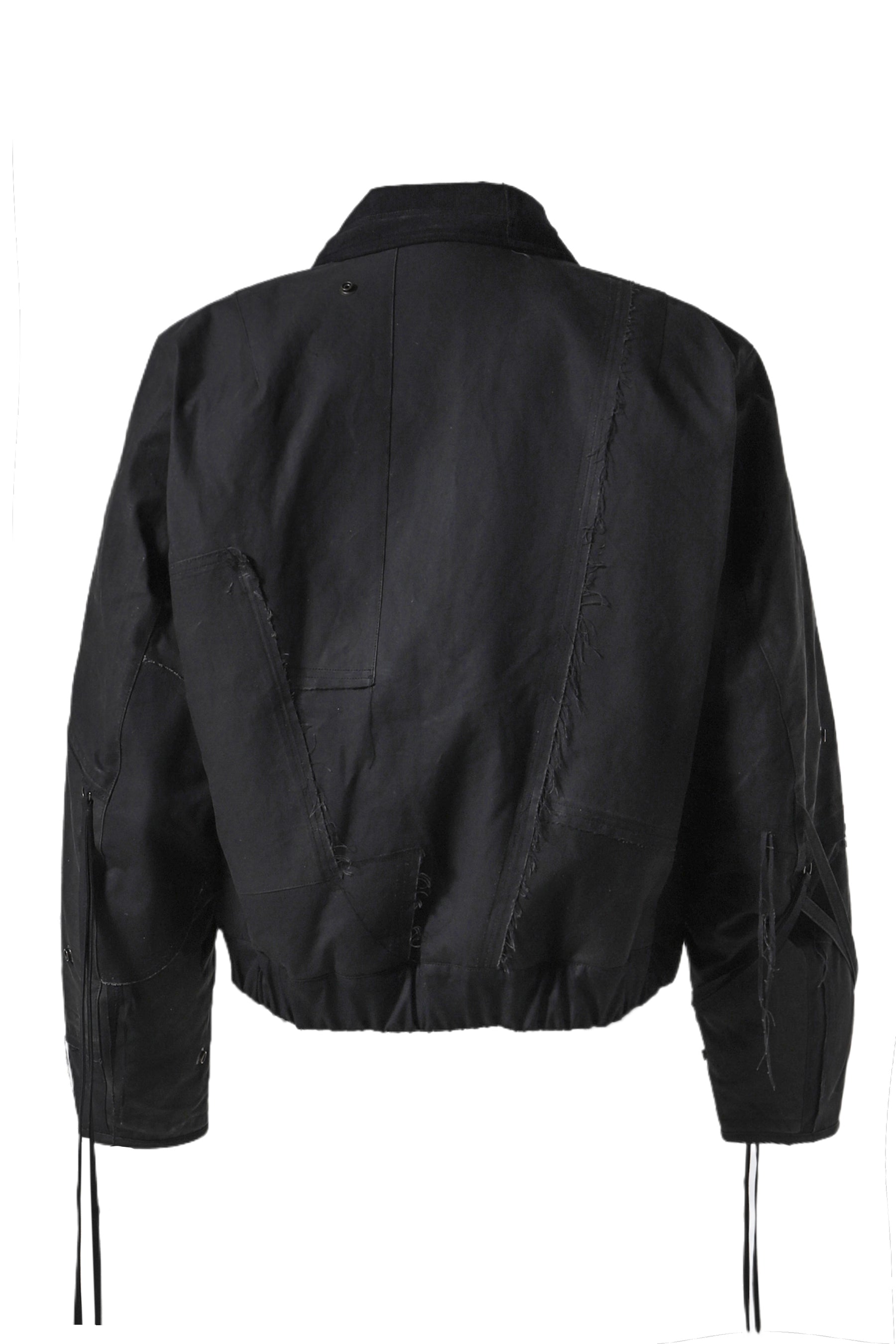 PATCHWORK  BOMBER JACKET / BLK