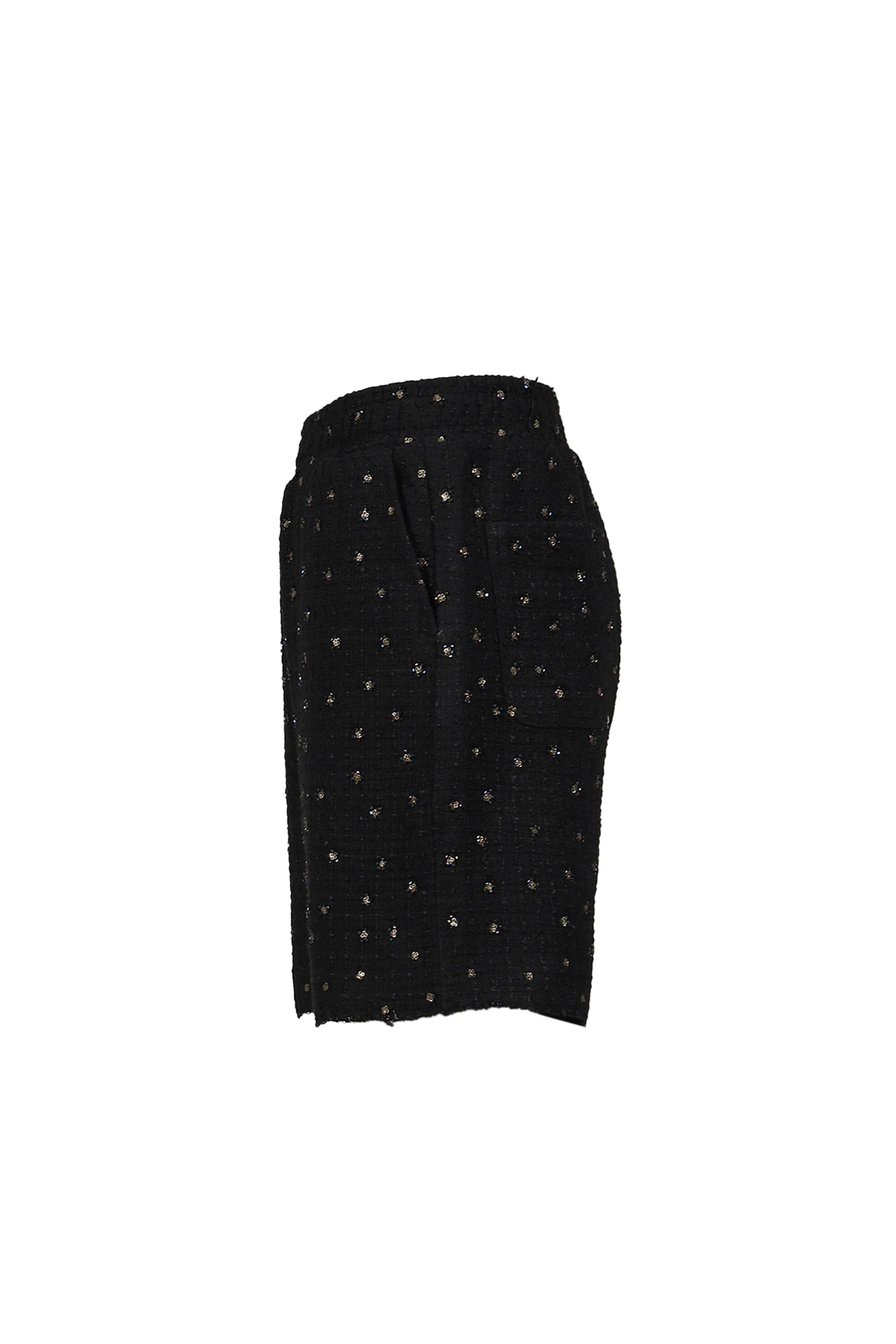 BEADED SHORTS / BLACK 