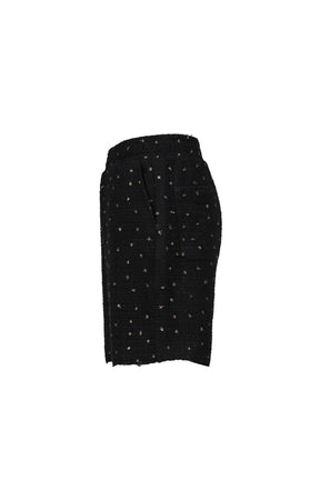 BEADED SHORTS / BLACK 