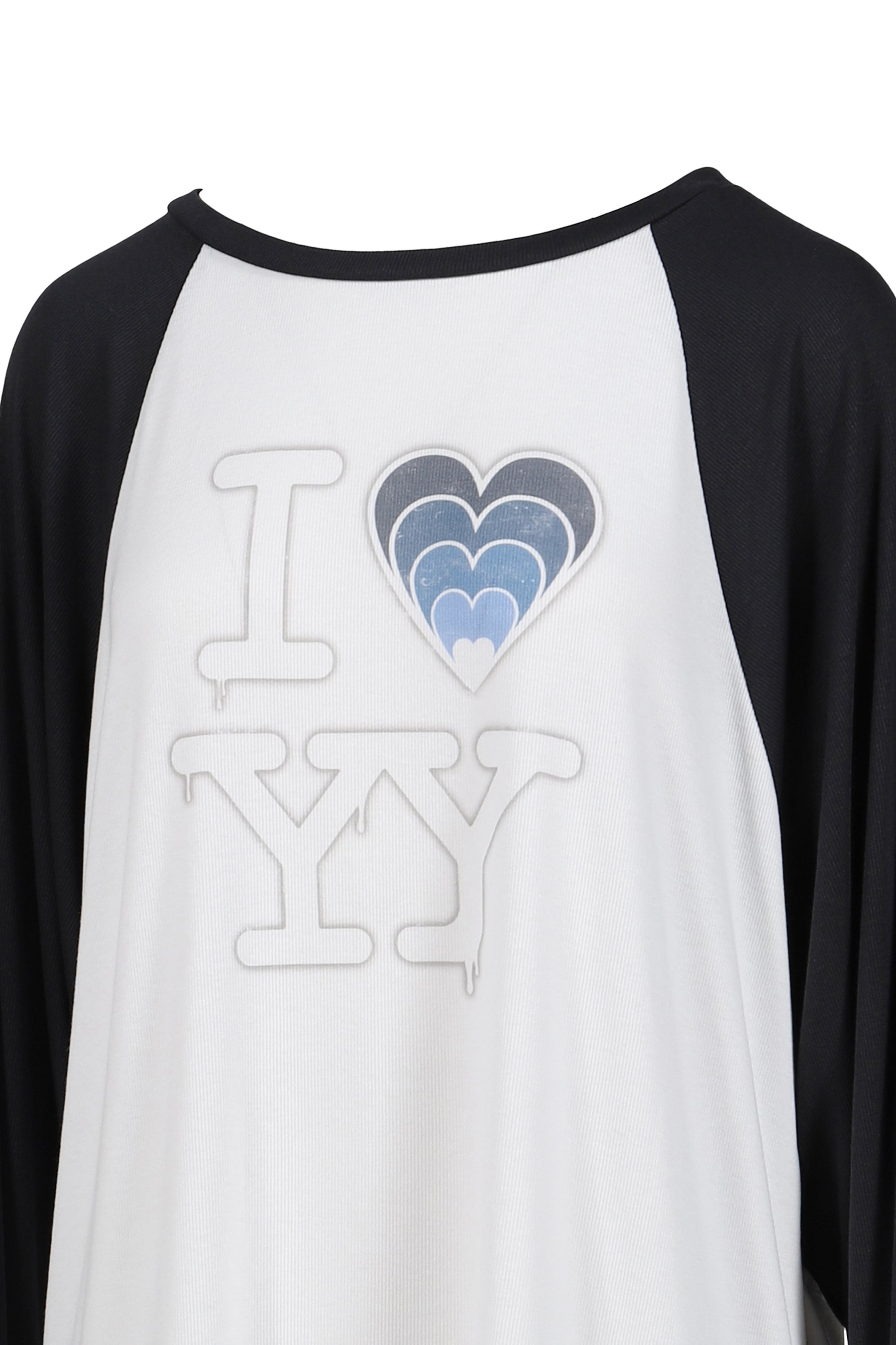 OPEN YY I LOVE YY RAGLAN TEE / BLU