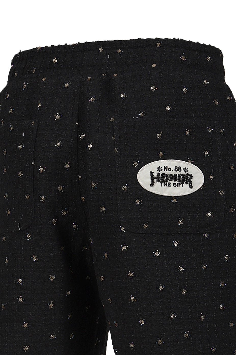 BEADED SHORTS / BLACK 