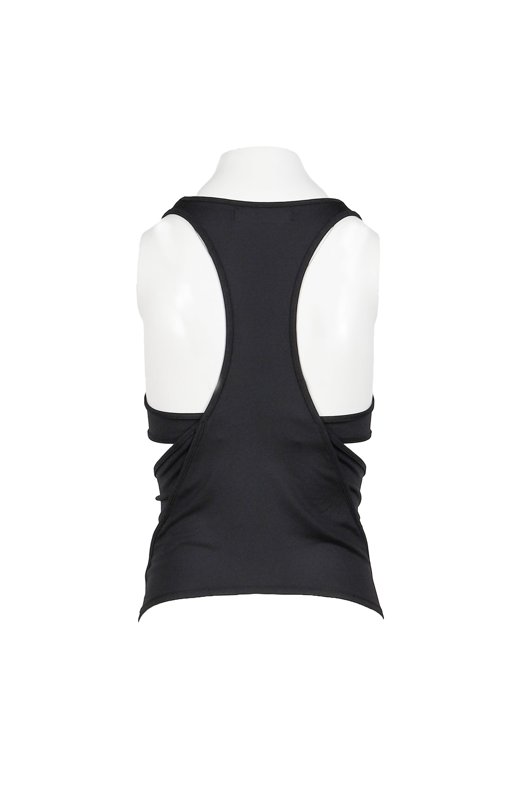 DOUBLE LAYER CROP TOP / BLACK 