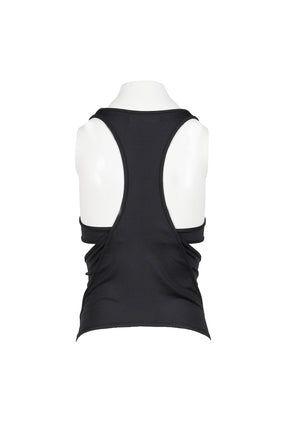 DOUBLE LAYER CROP TOP / BLACK 