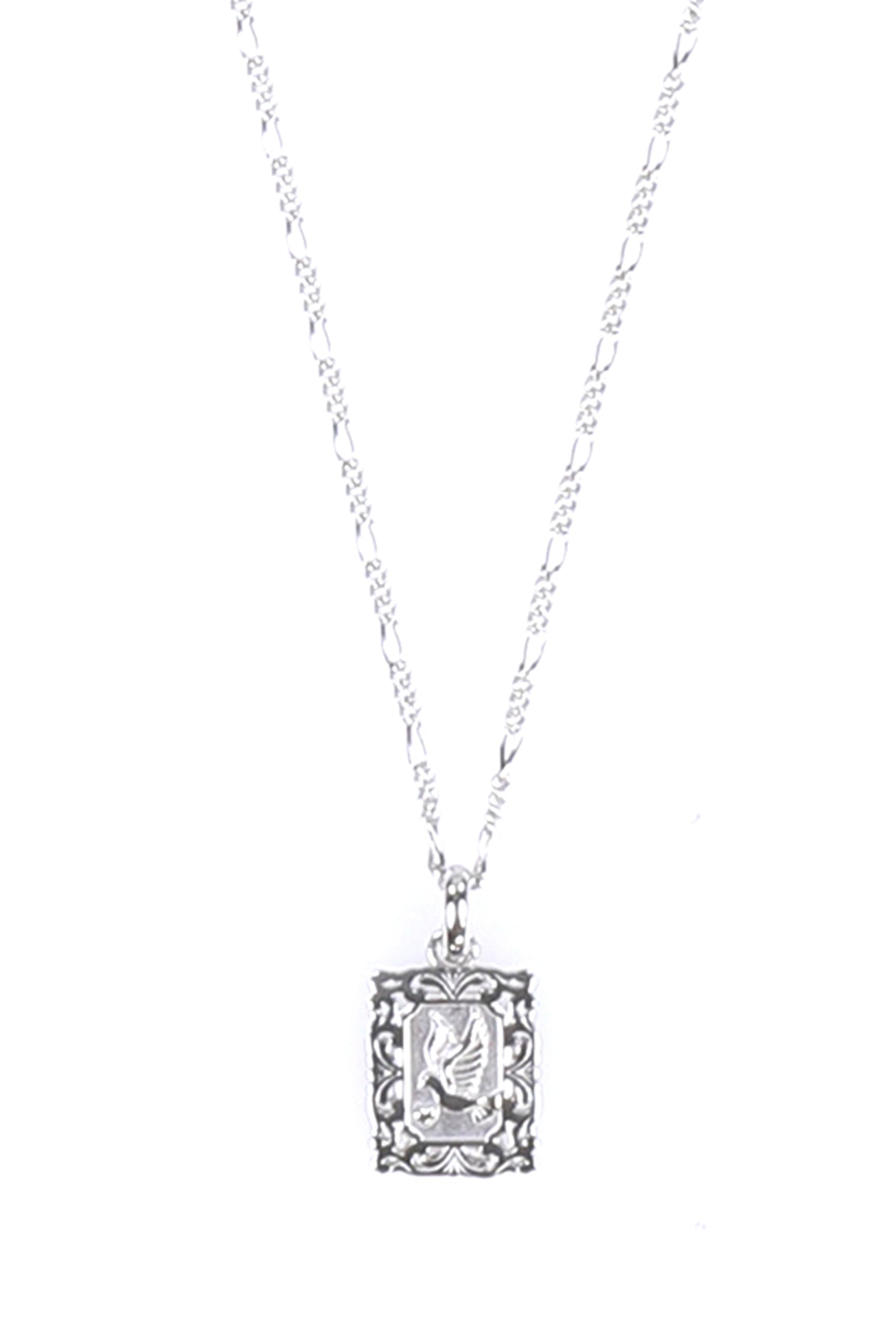 SQUARE PIGEON NECKLESS / SIL