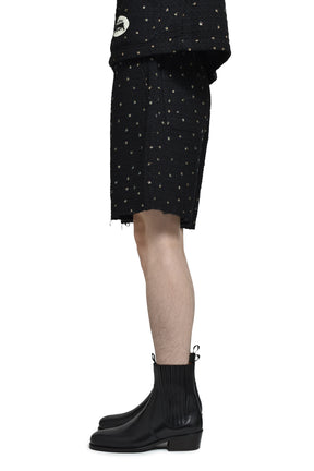 BEADED SHORTS / BLACK 