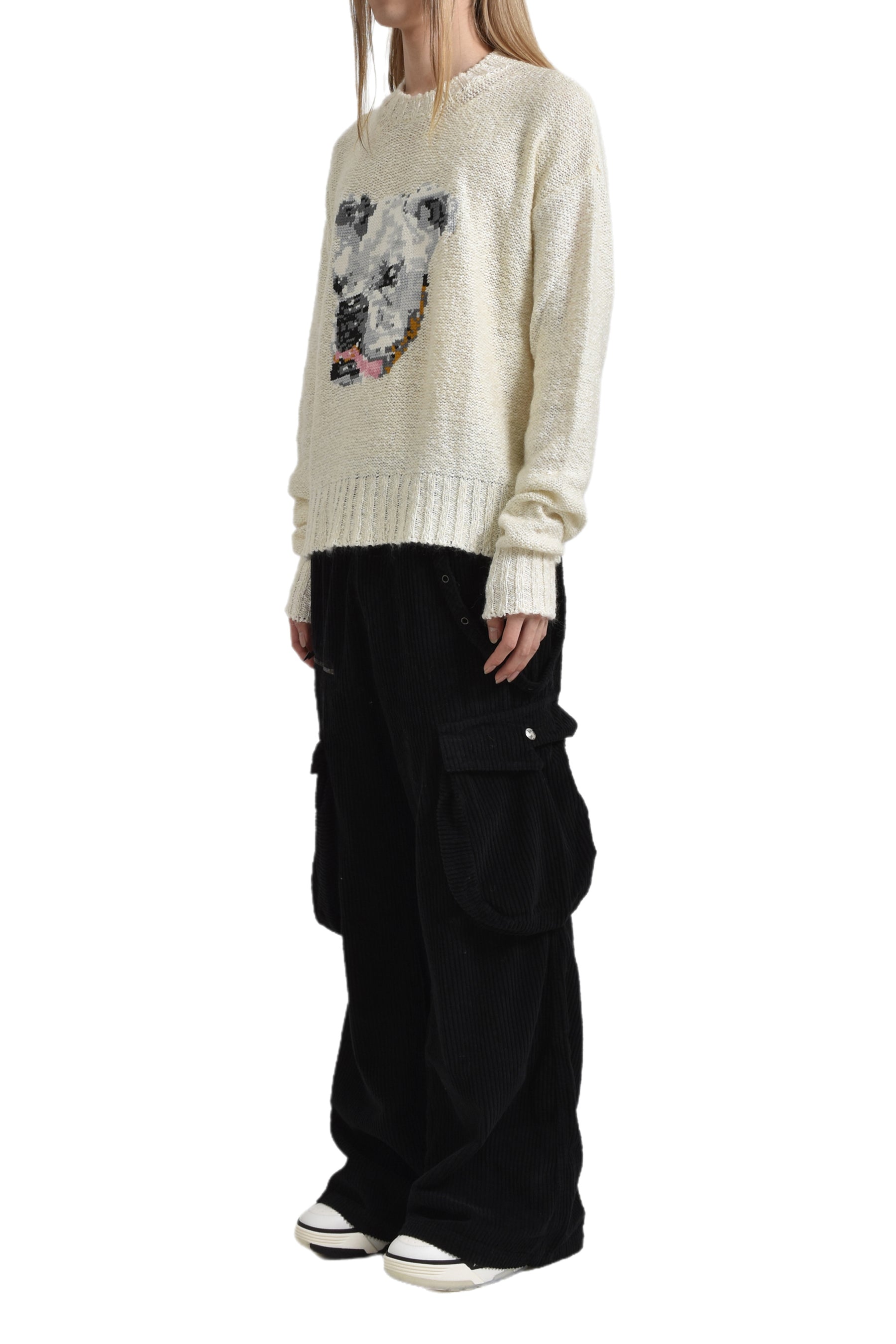 FRESHIE KNIT SWEATER / STAR WHT