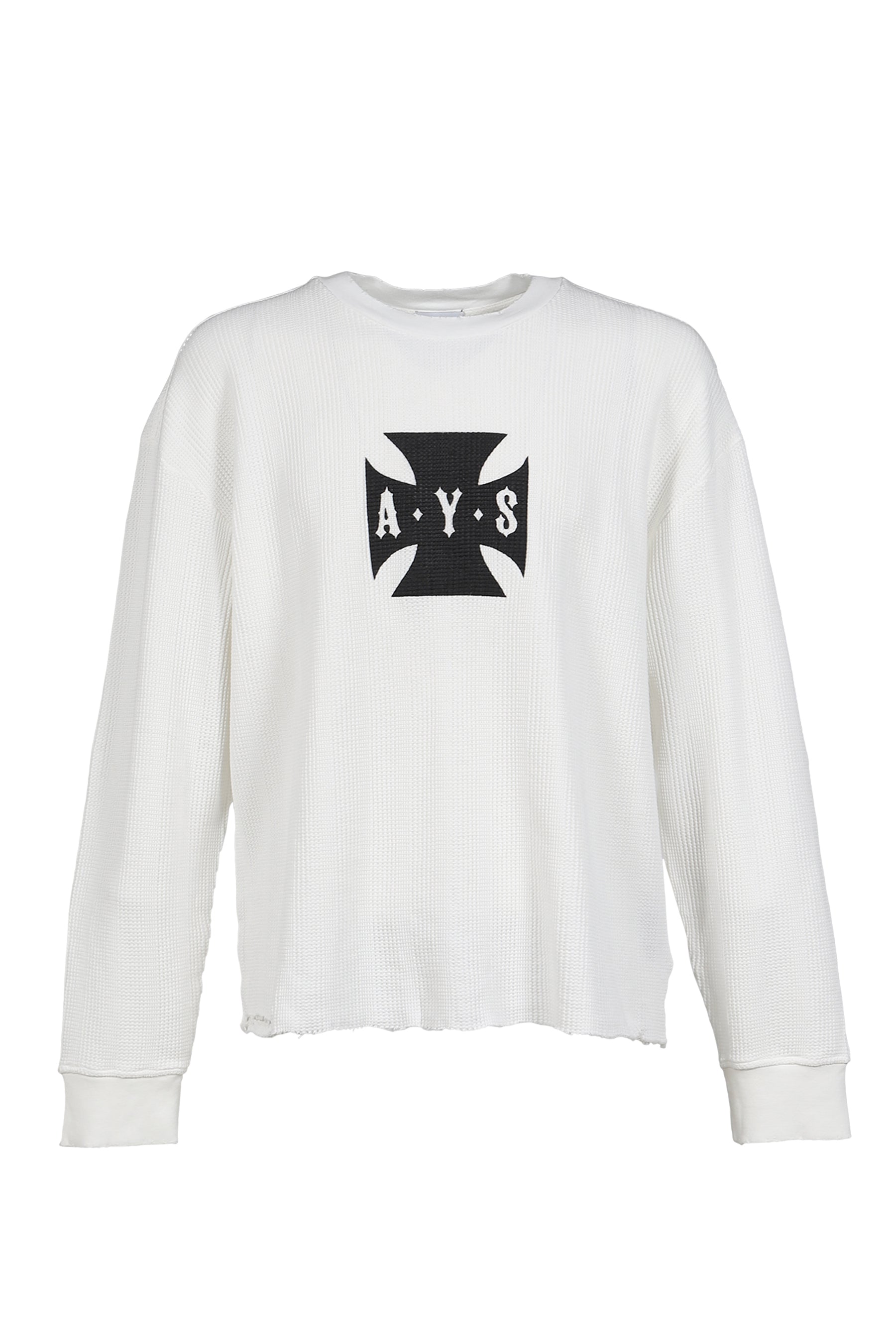 DESTROYER CROSS WAFFLE LS / VINTAGE WHT