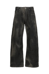 DENIM WIDE LEG PANT / BLK VEIN 