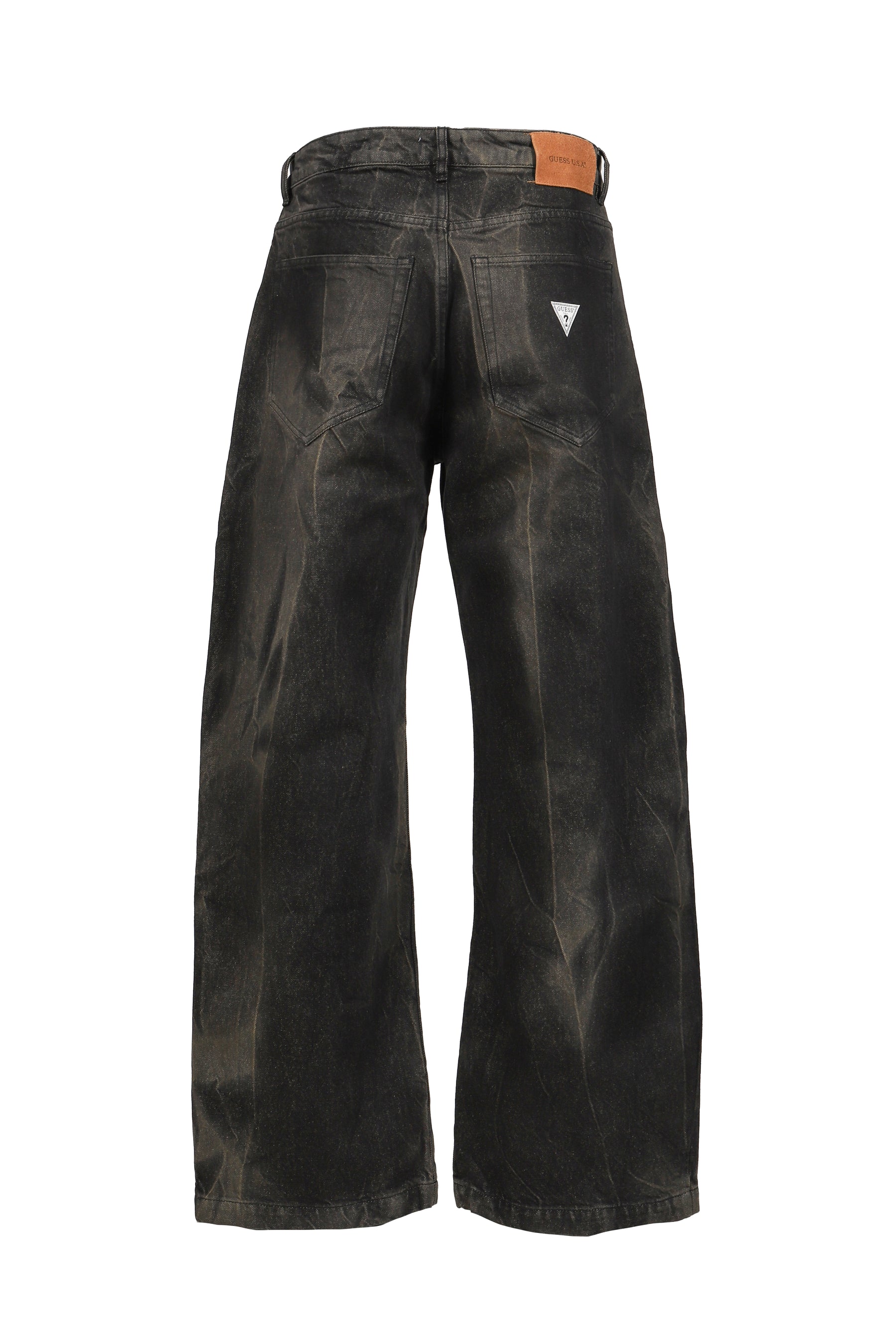 DENIM WIDE LEG PANT / BLK VEIN 