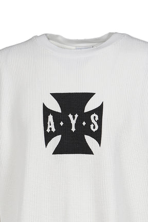 DESTROYER CROSS WAFFLE LS / VINTAGE WHT