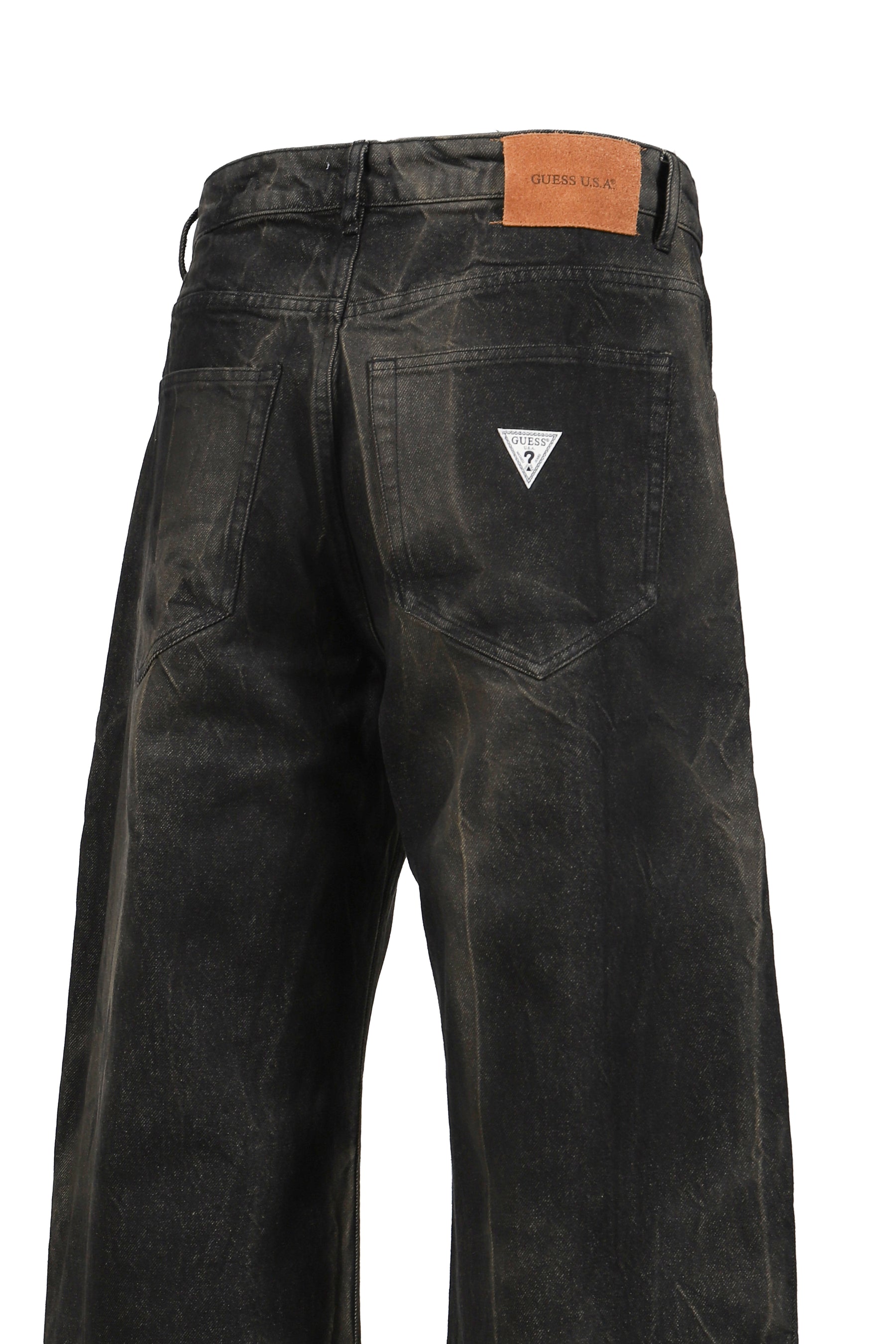 DENIM WIDE LEG PANT / BLK VEIN 