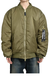 CUT-UP BOMBER JACKET / GRN