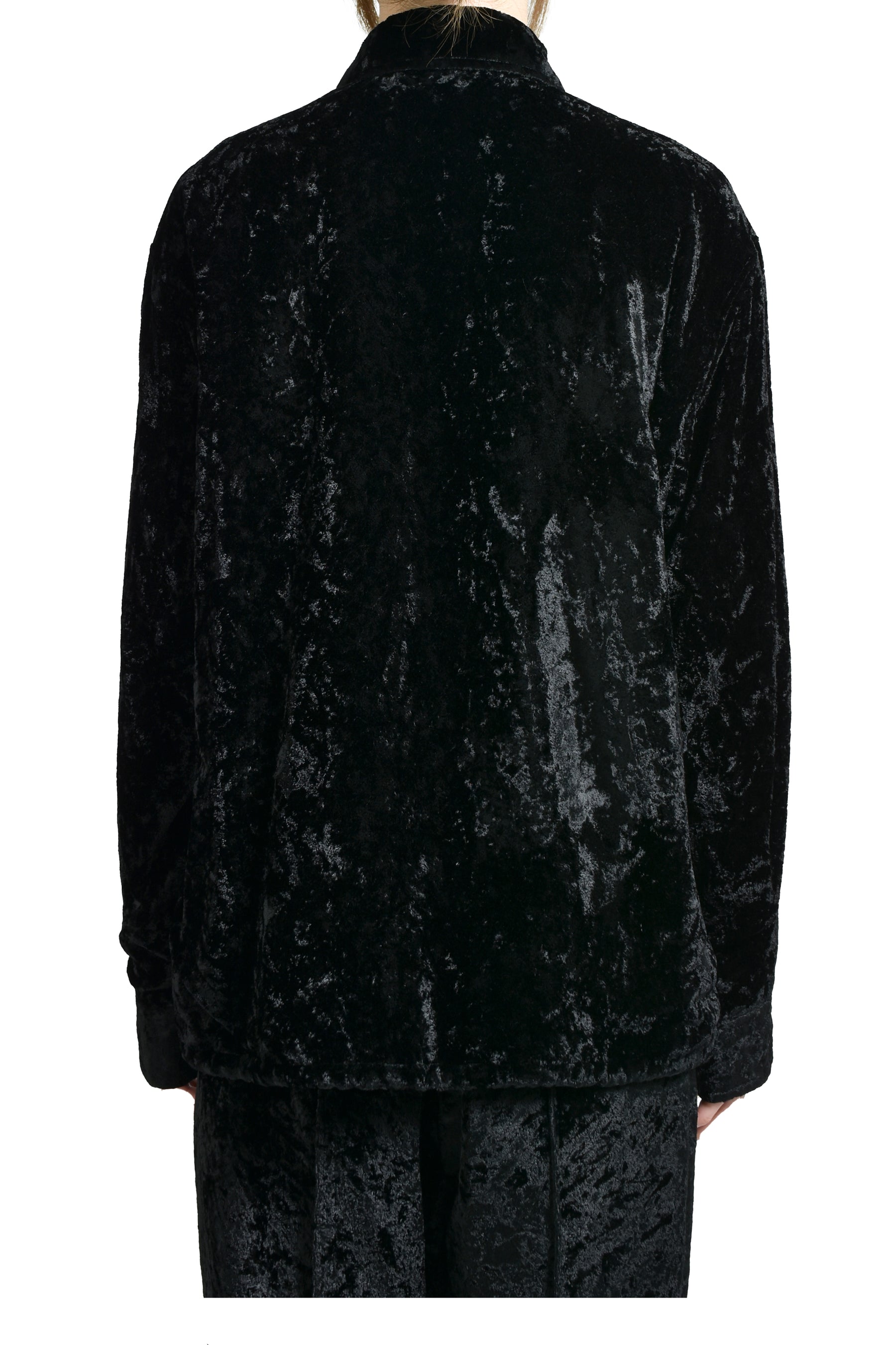 CRUSH VELVET BLOUSON / BLACK 