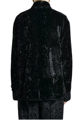CRUSH VELVET BLOUSON / BLACK 
