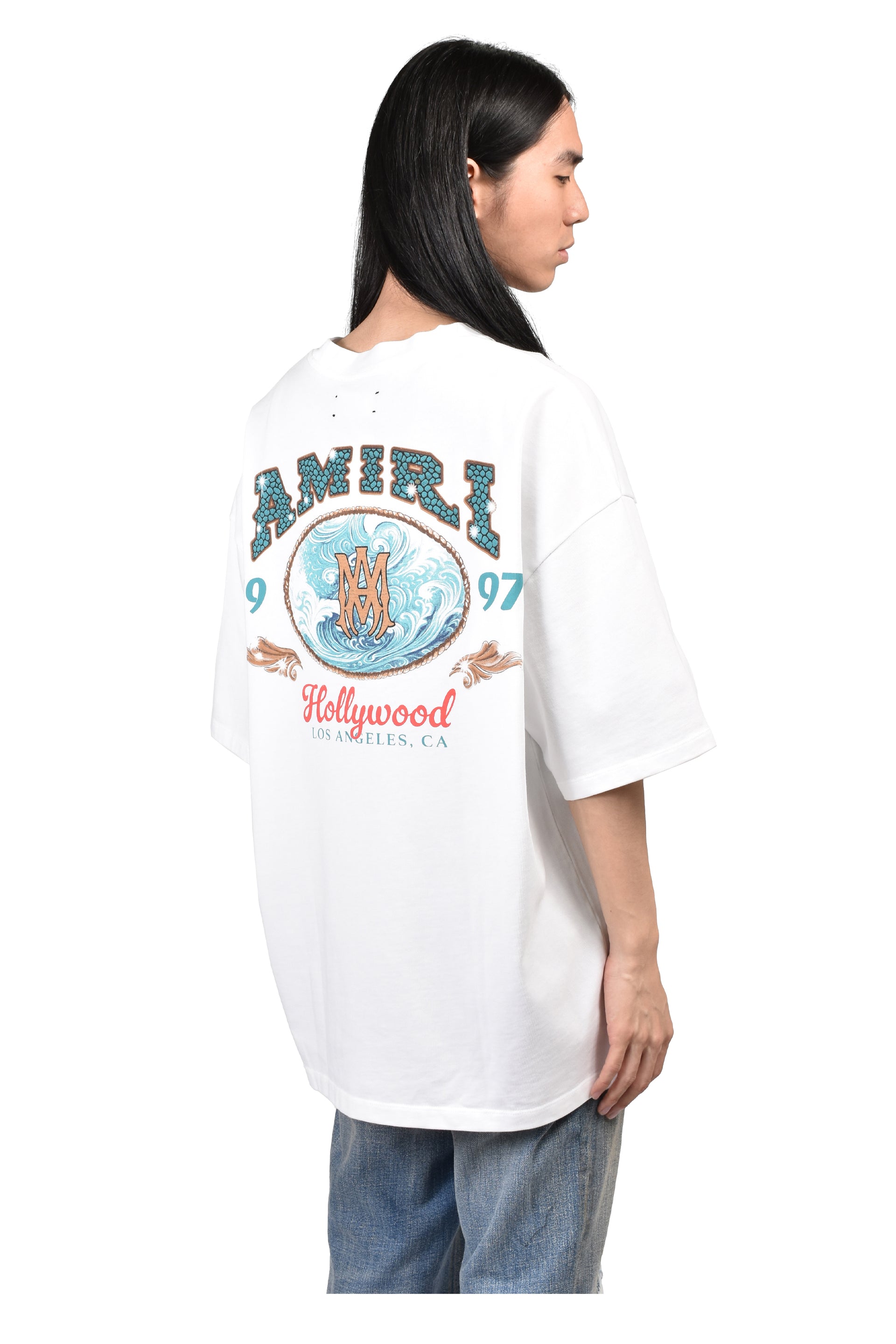 AMIRI HOLLYWOOD OS TEE / WHT