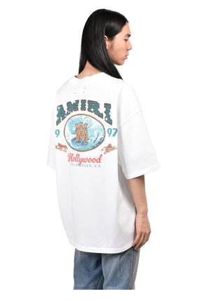 AMIRI HOLLYWOOD OS TEE / WHT