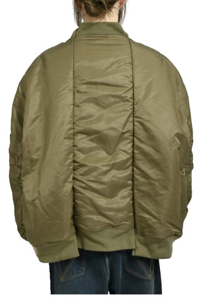 CUT-UP BOMBER JACKET / GRN