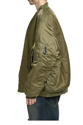 CUT-UP BOMBER JACKET / GRN
