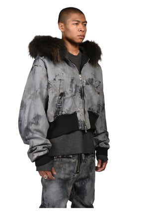 KIEFER WAXED BOMBER / RUST GRY