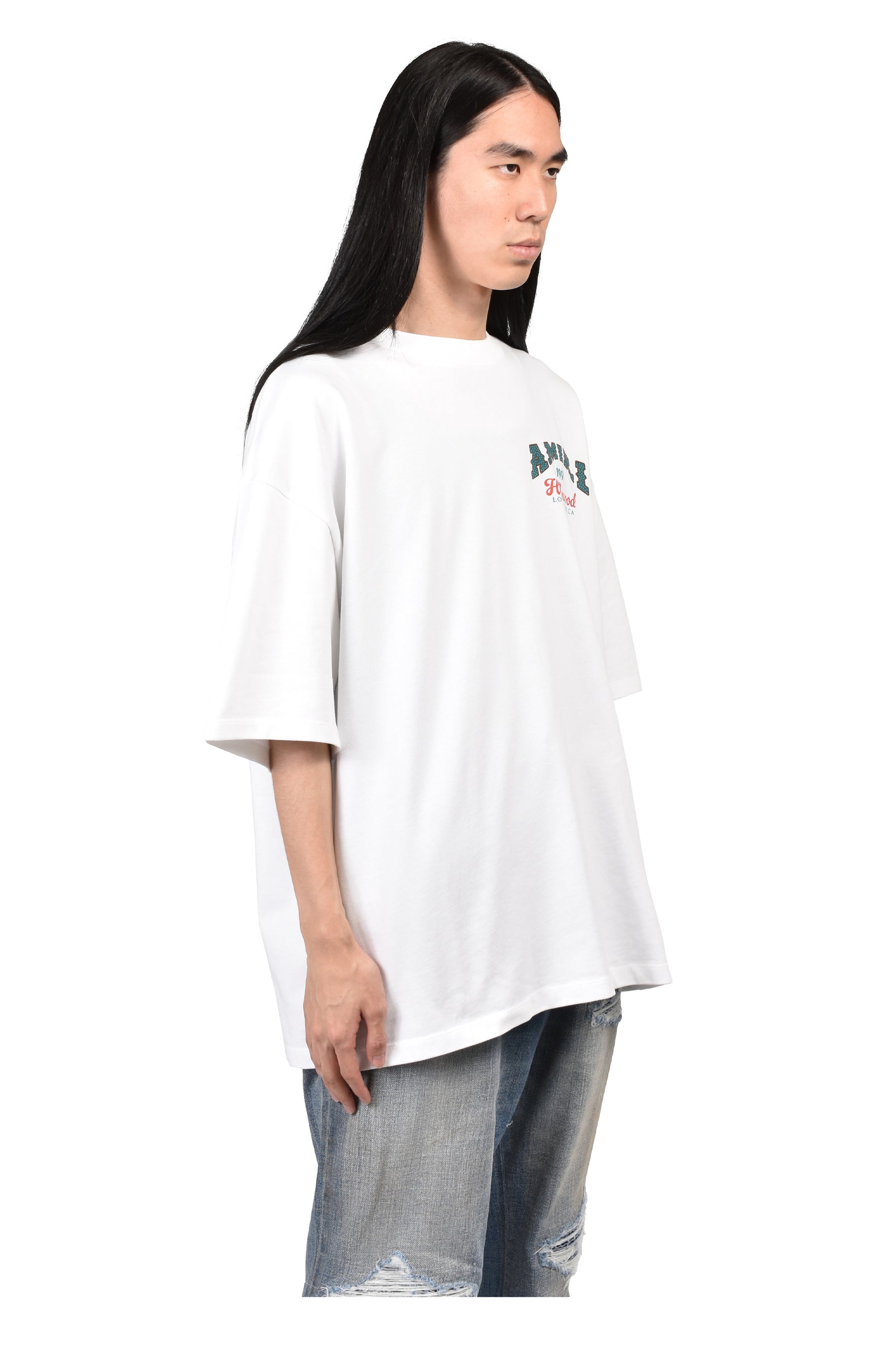 AMIRI HOLLYWOOD OS TEE / WHT
