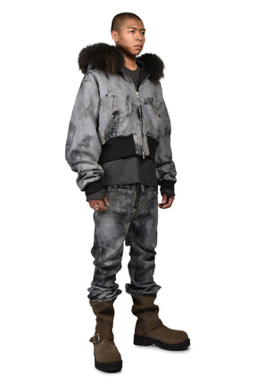 KIEFER WAXED BOMBER / RUST GRY