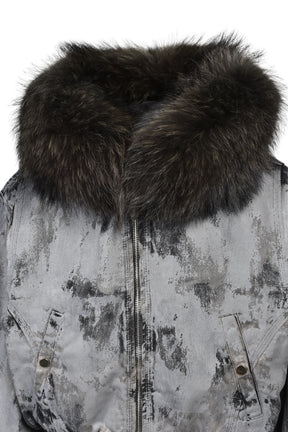 KIEFER WAXED BOMBER / RUST GRY