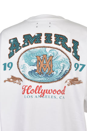 AMIRI HOLLYWOOD OS TEE / WHT