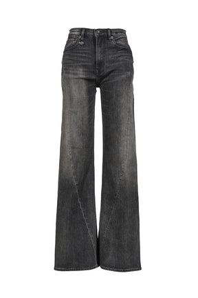 TWISTED SEAM FLARE JEAN / BLACK