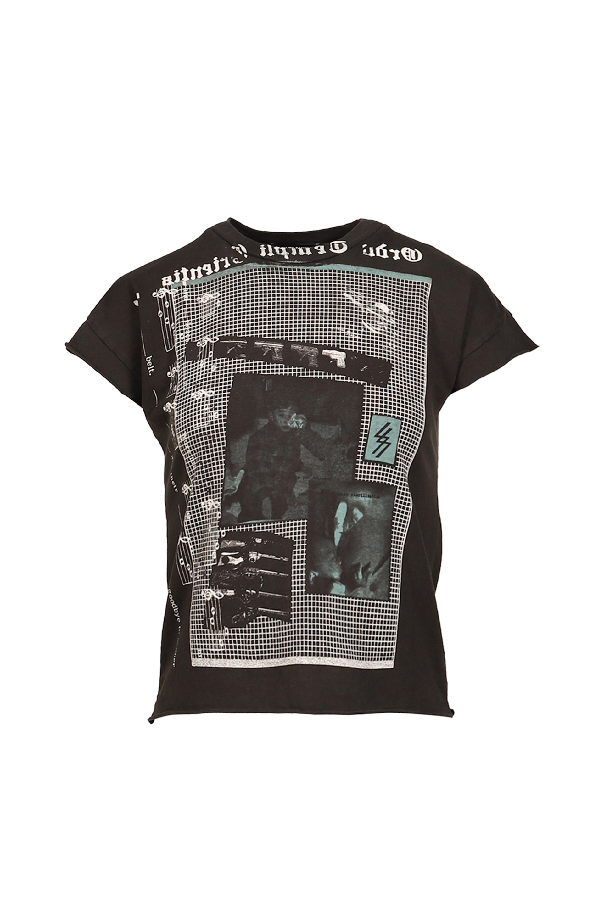 GOODBYE MOTHER SHRUNKEN T-SHIRT / FADED BLK