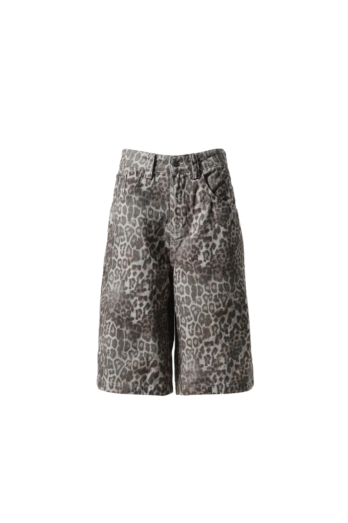 LEOPARD FADE COLOSSUS JORTS / LEOPARD