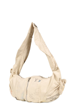 YY GRAPHIC CARGO MESSENGER BAG / WHT