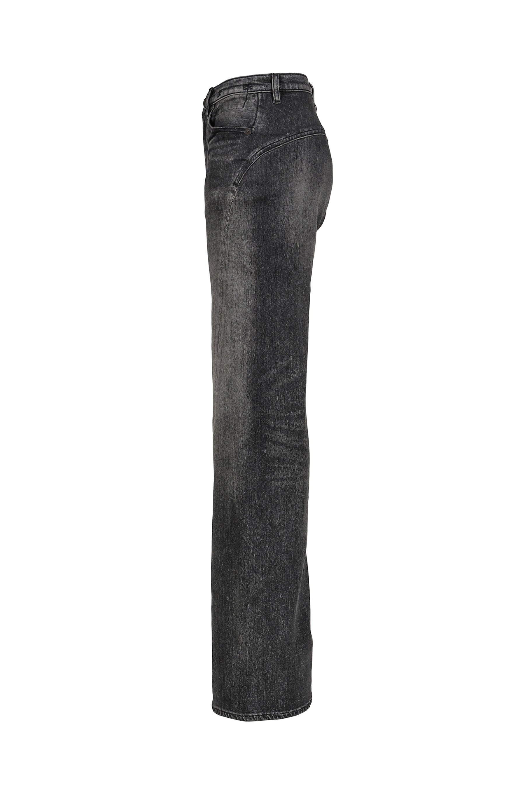 TWISTED SEAM FLARE JEAN / BLACK