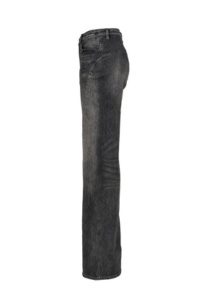 TWISTED SEAM FLARE JEAN / BLACK