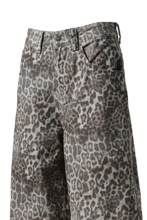 LEOPARD FADE COLOSSUS JORTS / LEOPARD